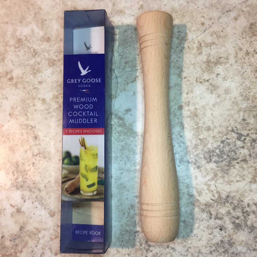 Grey Goose Wooden Cocktail Muddler - NEW!